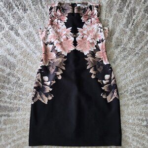 Calvin Klein Floral Print Sleeveless Midi Dress Size 12